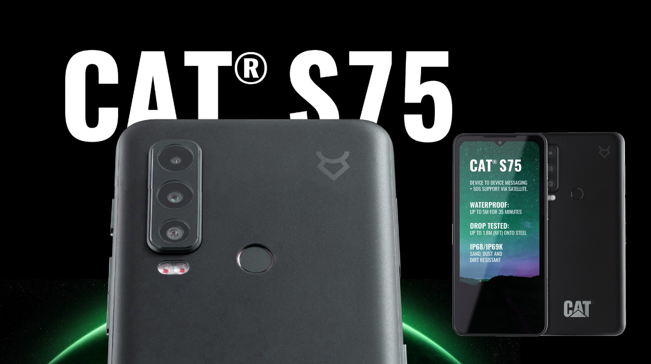With great durability, the CAT S75 also has the ability to send and receive satellite messages